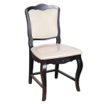 Стул из массива березы с мягким сиденьем без подлокотников в стиле прованс Vintage варинант исполнения - 1 | Loft Concept в Липецке