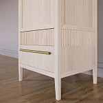 Узкий Шкаф Primo с 2 выдвижными ящиками Светлый дуб варинант исполнения - 4 | Loft Concept в Липецке