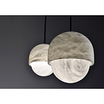 Подвесной светильник светодиодный с плафоном сферической формы Stone Helios варинант исполнения - 3 | Loft Concept в Липецке