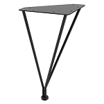 Стол журнальный c коричневой круглой столешницей на четырех металлических ножках Charm Coffee Table варинант исполнения - 3 | Loft Concept в Липецке