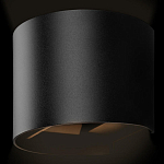 Уличный настенный светильник цилиндрической формы черного цвета из металла Urban Minimalist варинант исполнения - 3 | Loft Concept в Липецке