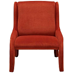 Дизайнерское кресло оранжевое в мягкой велюровой обивке Granger Armchair Orange варинант исполнения - 3 | Loft Concept в Липецке