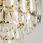 Люстра многоярусная с овальными прозрачными подвесками 36 см Harmonica варинант исполнения - 4 | Loft Concept в Липецке