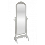 Зеркало напольное белое из массива бука с легкими потертостями White Provence варинант исполнения - 1 | Loft Concept в Липецке