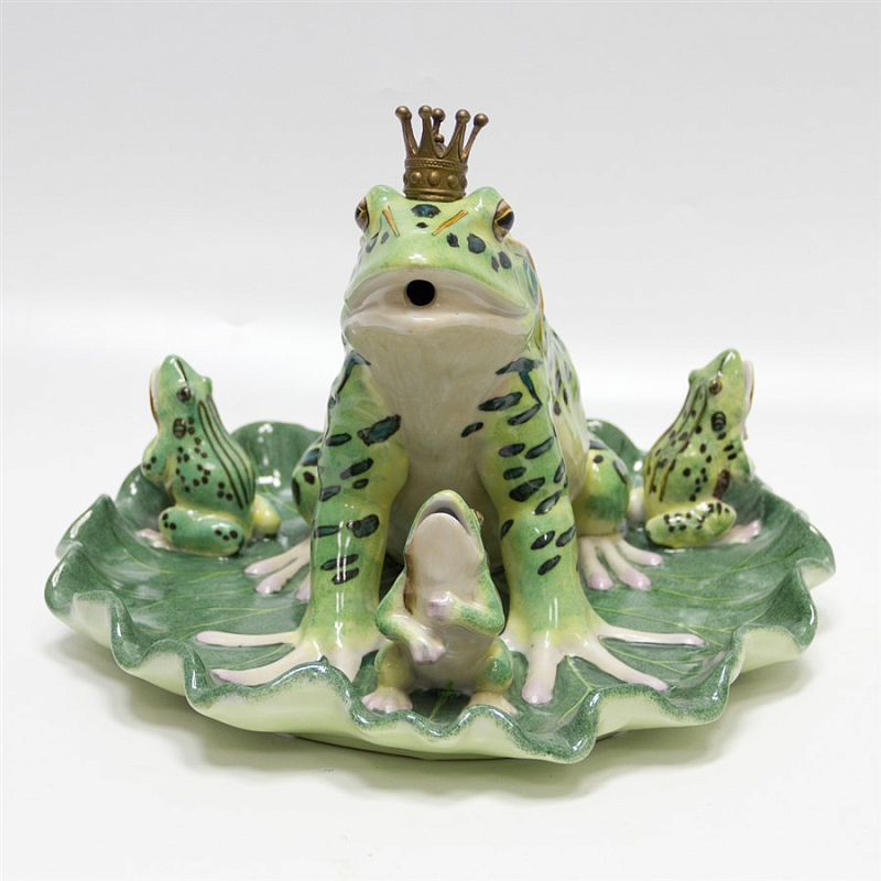 Статуэтка Princess Frog Зеленый Бронза Статуэтка Princess Frog Зеленый Бронза в Липецке | Loft Concept