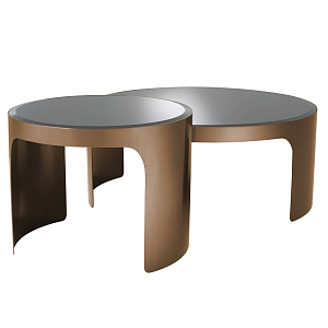 Комплект кофейных столов Eichholtz Coffee Table Piemonte Set of 2 copper