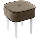 Квадратный мягкий пуф на белых ножках Winton Pouf Square варинант исполнения - 3 | Loft Concept в Липецке