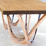 Обеденный стол прямоугольный с фигурными ножками G-table варинант исполнения - 3 | Loft Concept в Липецке