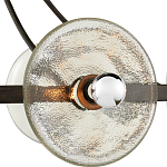 Люстра круглая с литыми стеклянными дисками Olympe Glass Chandelier варинант исполнения - 2 | Loft Concept в Липецке