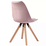 Стул мягкий с высокой спинкой на деревянных ножках Chair Dusty Pink варинант исполнения - 3 | Loft Concept в Липецке