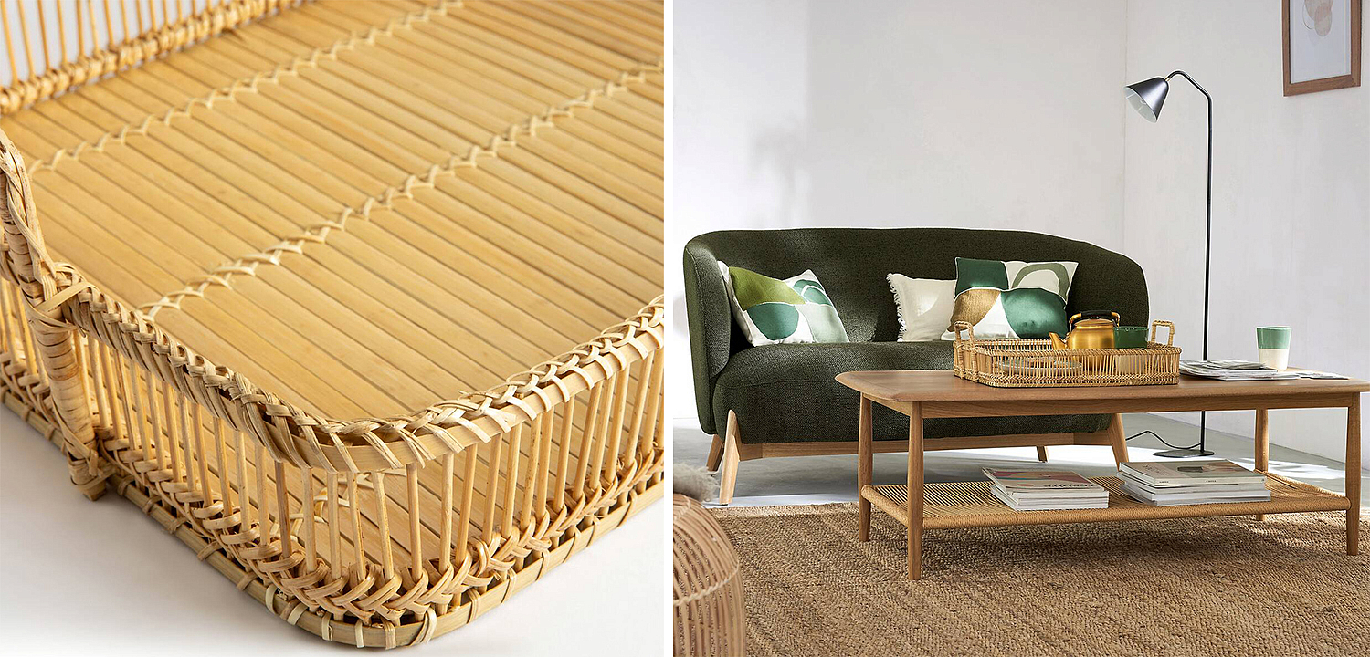 Поднос Wicker Bamboo Rattan Поднос Wicker Bamboo Rattan - Loft-Concept в Липецке