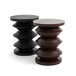 Фигурный приставной столик бордового цвета  AMORPHOUS варинант исполнения - 2 | Loft Concept в Липецке