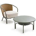 Садовое кресло с каркасом из стали Kenneth Chair варинант исполнения - 8 | Loft Concept в Липецке