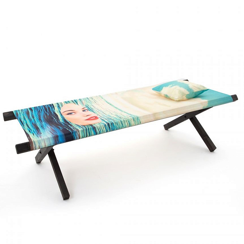 Шезлонг Seletti Poolbed Seagirl Черный Голубой Шезлонг Seletti Poolbed Seagirl Черный Голубой в Липецке | Loft Concept