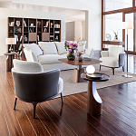 Приставной столик из массива дерева Walnut варинант исполнения - 9 | Loft Concept в Липецке