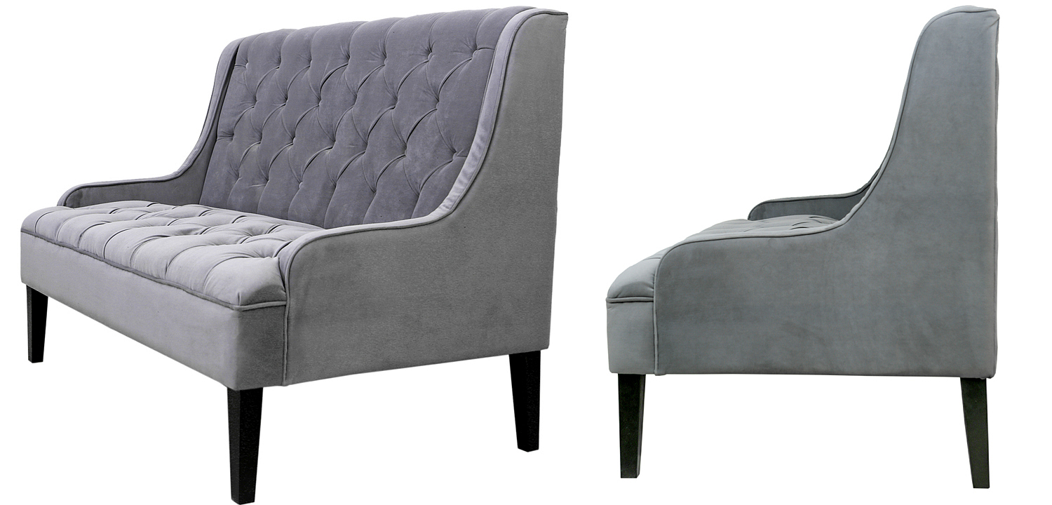 Диван Folket Sofa velour gray Диван Folket Sofa velour gray - Loft-Concept в Липецке