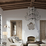 Бра с двумя тканевыми абажурами в форме цилиндра Prerequisites варинант исполнения - 4 | Loft Concept в Липецке