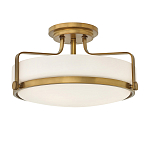 Потолочный светильник с круглым матовым белым плафоном Hinkley варинант исполнения - 1 | Loft Concept в Липецке