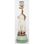 Подсвечник в виде кошки из фарфора с бронзовыми элементами Paradise Cat варинант исполнения - 3 | Loft Concept в Липецке