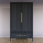 Шкаф платяной Primo с выдвижными ящиками шпон Светлый дуб варинант исполнения - 2 | Loft Concept в Липецке