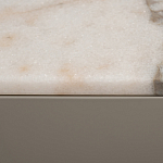 Тумба под телевизор серая с мраморной столешницей Uniqueness Marble варинант исполнения - 6 | Loft Concept в Липецке