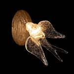 Бра с прозрачной стеклянной фигуркой птички Serip Voa варинант исполнения - 2 | Loft Concept в Липецке