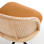 Офисное кресло из велюра и ротанга Eilwen Rattan Wicker Chair варинант исполнения - 4 | Loft Concept в Липецке