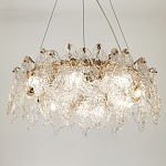 Люстра с декором из текстурированного стекла Textured Glass Chandelier 8 варинант исполнения - 3 | Loft Concept в Липецке