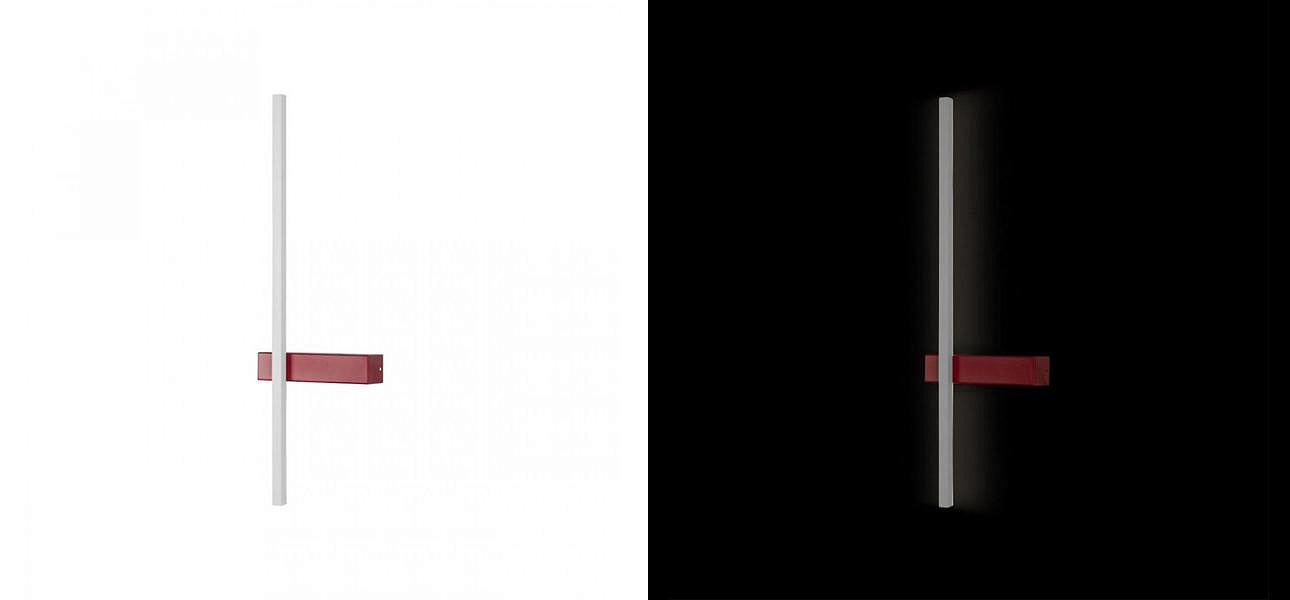 Бра светодиодное Trumpet Tube Red 60 см Бра светодиодное Trumpet Tube Red 60 см - Loft-Concept в Липецке