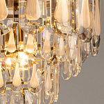 Люстра многоярусная с овальными прозрачными подвесками 36 см Harmonica варинант исполнения - 5 | Loft Concept в Липецке