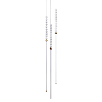 Подвесной светильник с 3-мя вертикальными плафонами и белыми шариками PEARLS Suspension варинант исполнения - 1 | Loft Concept в Липецке