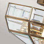 Потолочный светильник шестигранной формы с прозрачными стеклянным плафоном Elstead Lighting варинант исполнения - 4 | Loft Concept в Липецке