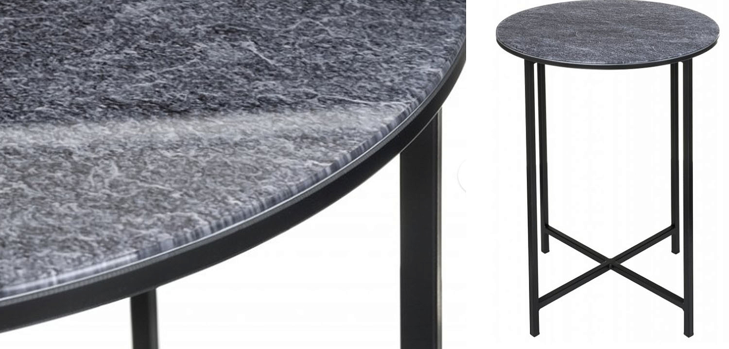 Приставной стол Zermatt Side Table round gray Приставной стол Zermatt Side Table round gray - Loft-Concept в Липецке