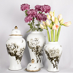 Декоративная ваза с крышкой Flowers in Pots варинант исполнения - 4 | Loft Concept в Липецке