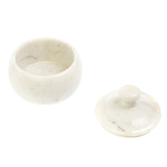 Сахарница из натурального камня Мрамор Белый Stone Sugar Bowls варинант исполнения - 3 | Loft Concept в Липецке