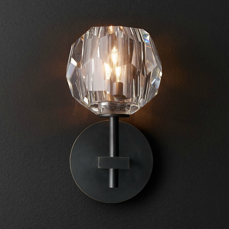 Бра RH Boule de Cristal Single Sconce Black Черный Бра RH Boule de Cristal Single Sconce Black Черный в Липецке | Loft Concept