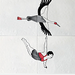 Плитка с узором Аист варинант исполнения - 2 | Loft Concept в Липецке