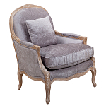 Кресло Ava Classical Armchair brown and grey velour варинант исполнения - 1 | Loft Concept в Липецке