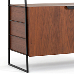 Стеллаж из орехового дерева Olson Rack варинант исполнения - 4 | Loft Concept в Липецке