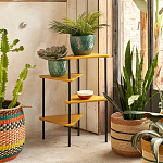 Плетеная корзина в полоску Okiro Wicker Basket варинант исполнения - 4 | Loft Concept в Липецке