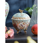 Шкатулка голубого цвета с цветочными орнаментами Blue Garden варинант исполнения - 3 | Loft Concept в Липецке