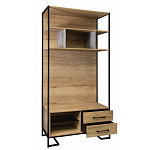 Стеллаж под TV в стиле лофт с открытыми полками и 2-мя ящиками Urban Style Space варинант исполнения - 2 | Loft Concept в Липецке