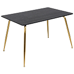 Обеденный стол на металлических ножках Casey Brass Dining Table варинант исполнения - 1 | Loft Concept в Липецке