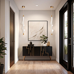 Люстра с белым скрученным плафоном Golden Swirl варинант исполнения - 10 | Loft Concept в Липецке