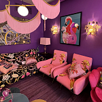 Картина Фламинго вышивка бисер Flamingo Beaded Wall Art варинант исполнения - 1 | Loft Concept в Липецке