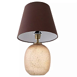 Настольная лампа с тканевым абажуром на овальном основании Lampshade on Oval Base варинант исполнения - 2 | Loft Concept в Липецке