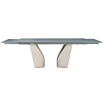 Стол обеденный раскладной со стеклянной столешницей Futuristic Table варинант исполнения - 2 | Loft Concept в Липецке