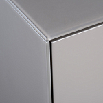 Тумба под телевизор со стеклянной столешницей и с выдвижными ящиками Minimalist Accent варинант исполнения - 4 | Loft Concept в Липецке