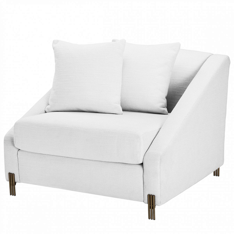 Кресло Eichholtz Chair Candice white Латунь Белый Кресло Eichholtz Chair Candice white Латунь Белый в Липецке | Loft Concept