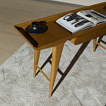 Дизайнерский рабочий стол из массива дерева Gio Ponti D.847.1 Writing Desk варинант исполнения - 6 | Loft Concept в Липецке